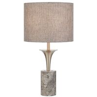 Table Lamp E27 Inline Switch Green Marble Black Renara Telbix