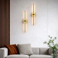 Wall Light LED 12W 3000K Beige Travertine Black Rimini Telbix