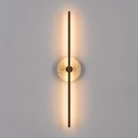 Wall Light LED 12W 3000K Beige Travertine Black Rimini Telbix