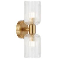 Wall Light 2 Light E14 Black Smoke Riven Telbix