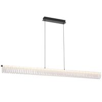 Pendant Light LED 38W Tri-Colour Dimmable 1500mm Black Romay Telbix