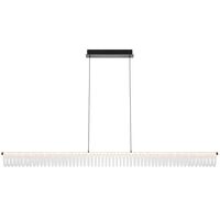 Pendant Light LED 38W Tri-Colour Dimmable 1500mm Black Romay Telbix