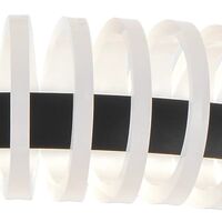 Pendant Light LED 58W Tri-Colour Dimmable 800mm Black Romay Telbix