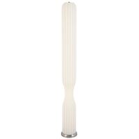 Floor Lamp LED 24W 4000K Foot Switch Nickel White Sagero Telbix