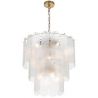 Pendant Light 14 Light E14 550mm Antique Gold Clear Samona Telbix