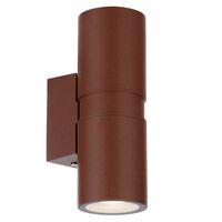 Outdoor Wall Light 2 Light GU10 IP54 Corten Rust Sarnel Telbix