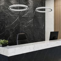 Pendant Light LED 62W Tri-Colour Dimmable 930mm White Serda Telbix