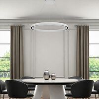 Pendant Light LED 36W Tri-Colour Dimmable 630mm White Serda Telbix
