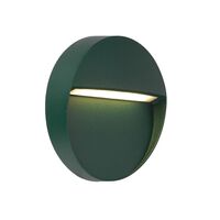 Outdoor Wall Light Round LED 3W 24V 3000K Black Terin Telbix