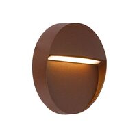 Outdoor Wall Light Round LED 3W 24V 3000K Black Terin Telbix