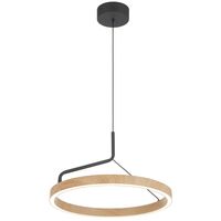 Pendant Light LED 20W Tri-Colour 405mm Black Sand Truvon Telbix