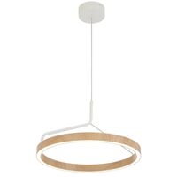 Pendant Light LED 20W Tri-Colour 405mm White Sand Truvon Telbix