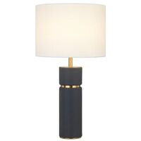 Table Lamp E27 Inline Switch Black Antique Gold Valda Telbix