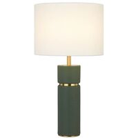 Table Lamp E27 Inline Switch Taupe Antique Gold Valda Telbix
