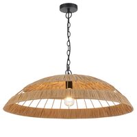 Pendant Light E27 800mm Natural Vallejo Telbix