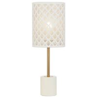 Table Lamp E27 Inline Switch Black Antique Gold Valtor Telbix