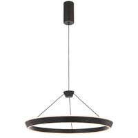 Pendant Light LED 26W Tri-Colour 400mm Brushed Black Vantel Telbix