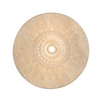 Wall Light G9 IP44 250mm Beige Travertine Smoke Tear Varon Telbix