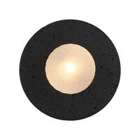 Wall Light G9 IP44 250mm Black Travertine Smoke Varon Telbix