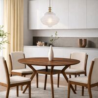 Pendant Light E27 400mm Antique Gold Frost Verdun Telbix