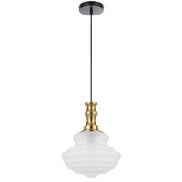 Pendant Light E27 265mm Antique Gold Frost Verdun Telbix