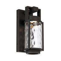 Outdoor Wall Light LED 10W 3000K IP44 Black Sand Clear Vexor Telbix