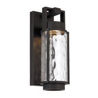 Outdoor Wall Light LED 14W 3000K IP44 Black Sand Clear Vexor Telbix