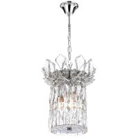 Pendant Light 3 Light E14 260mm Chrome Crystal Virell Telbix