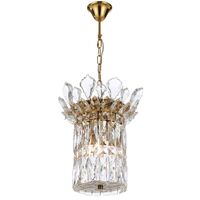 Pendant Light 3 Light E14 260mm Chrome Crystal Virell Telbix