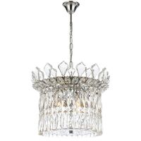 Pendant Light 6 Light E14 400mm Gold Crystal Virell Telbix