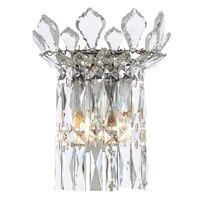 Wall Light 2 Light E14 Gold Crystal Virell Telbix