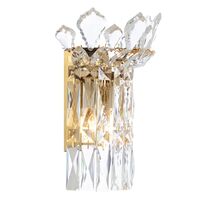 Wall Light 2 Light E14 Chrome Crystal Virell Telbix