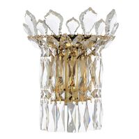 Wall Light 2 Light E14 Chrome Crystal Virell Telbix