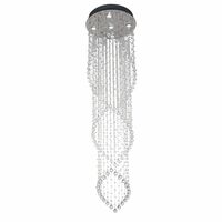 Pendant Light 5 Light GU10 1800mm Chrome Clear Savina Telbix