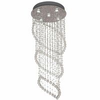Pendant Light 5 Light GU10 1200mm Chrome Clear Savina Telbix