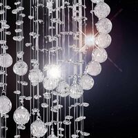 Pendant Light 5 Light GU10 1200mm Chrome Clear Savina Telbix