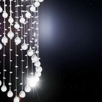 Pendant Light 5 Light GU10 1800mm Chrome Clear Savina Telbix