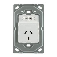 Socket Australian Single 10A Vertical Switched White MajorTech