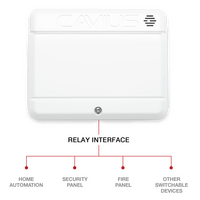 Wireless Family Relay Interface 240V NO/NC 5A Smoke Alarm Cavius