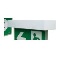 Blade Exit Sign Surface Mount Box Only Black Brilliant Lighting