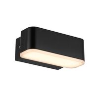 Outdoor Wall Light LED 3W Tri-Colour IP65 Black Sand Ziron Telbix