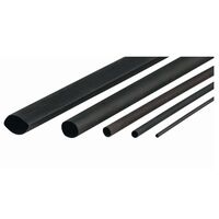 Thin Wall Heat Shrink 76mm 100mm Cut Black Pack of 100 Cabac