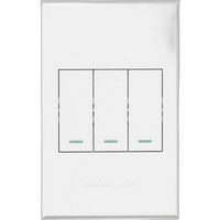 Switch Cover Plate 3 Gang Grey MajorTech