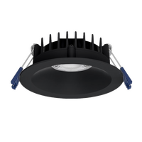 'Ikon 8W Remote Driver Downlight 2CCT Black Haneco'