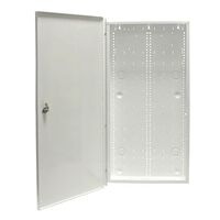Metal Box 28 Inch Plain Lid Powdercoated White Lockable Ness