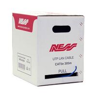 CAT5e Ethernet Cable 305m Solid Copper Blue Ness