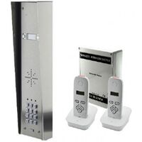 Wireless Intercom 100m Range 2 Handsets Stainless Steel iCentral