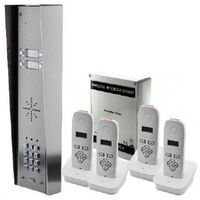 Wireless Intercom with 4 Handsets 100m Weather-Resistant iCentral