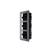 Flush Mount Housing 3 Module to Suit Intercom Hikvision