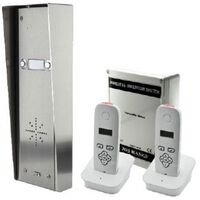 Wireless Intercom 2 Handsets 100m Range Stainless Steel iCentral